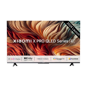 Xiaomi 108 cm (43 inches) X Pro QLED Series Smart Google TV L43MA-SIN (Black)