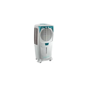 Crompton Ozone Desert Air Cooler- 75L; with Everlast Pump, Auto Fill, 4-Way Air Deflection and High Density Honeycomb Pads; White & Teal