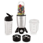 Bullet Mixer Grinder (3 Jar, 2 Blade, Silver)