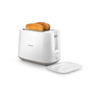 Philips Daily Collection HD2582/00 830-Watt 2-Slice Pop-up Toaster (White)