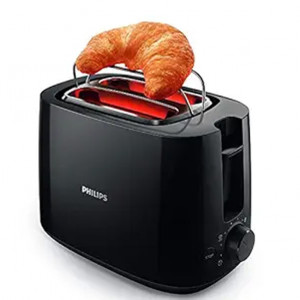 Philips Daily Collection HD2583/90 600-Watt 2 in 1 - Toaster and Sandwichmaker (Black)