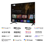 Acer 109 cm (43 inches) Advanced I Series 4K Ultra HD Smart LED Google TV (Black)