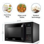 Samsung 28L, Convection Microwave Oven with Curd Making (Black, 10 Yr warranty)