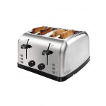 Russell Hobbs 18790 1250/1500 Watt Premium Stainless Steel 4 Slice Automatic Pop-Up Toaster with 2 Year Manufacturer Warranty - 1500 Watts